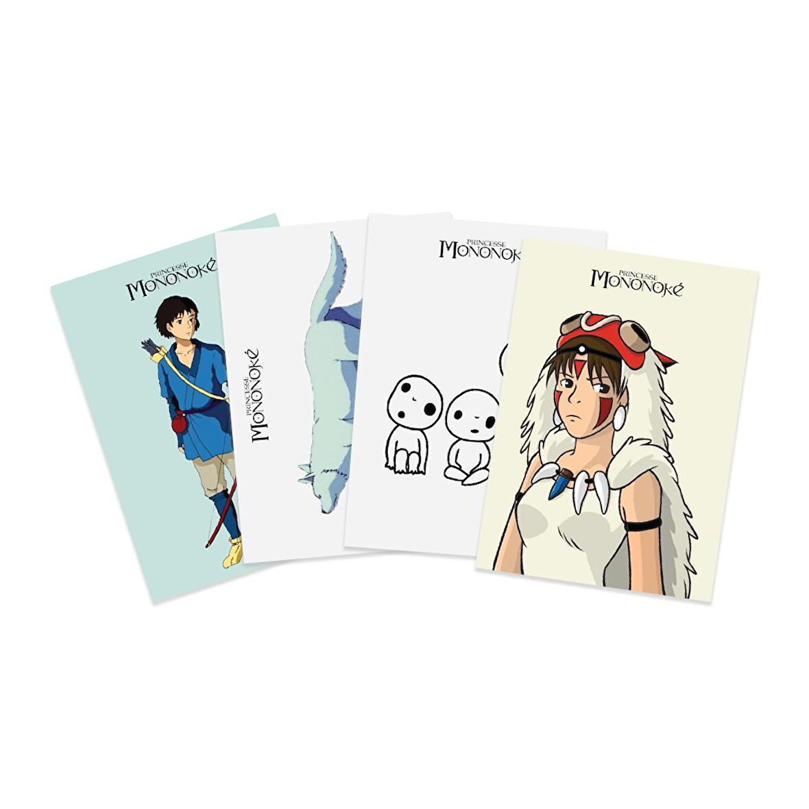 Anime Serisi Princess Mononoke Poster Kart 4'lü Set