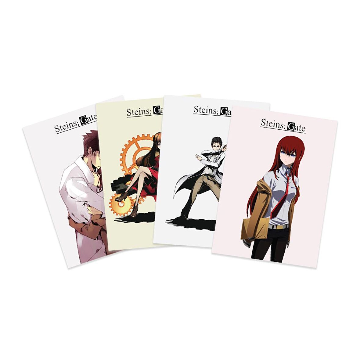 Anime Serisi Steins Gate Poster Kart 4'lü Set