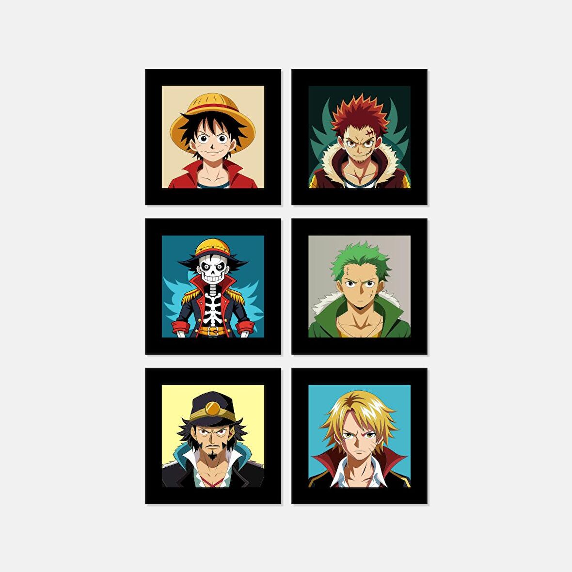 One Piece Anime Serisi Paspartu Magnet Set