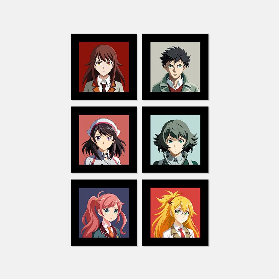 Steins Gate Anime Serisi Paspartu Magnet Set