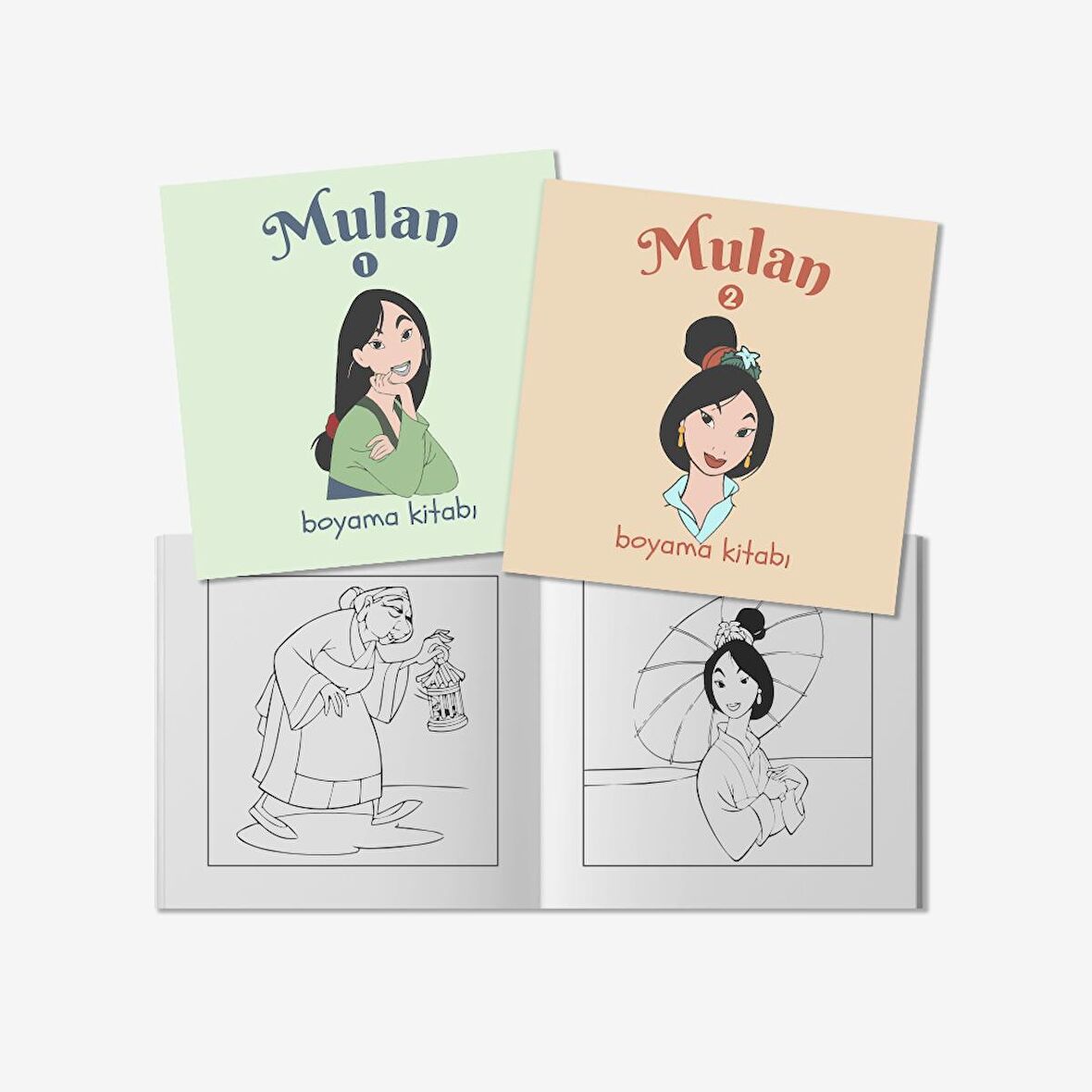 Mulan Anime Serisi Boyama Kitabı Set