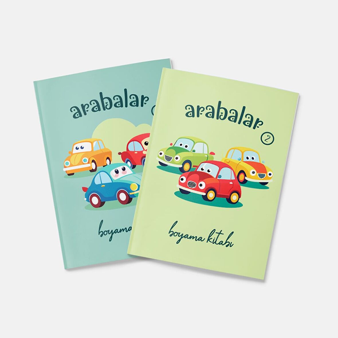 Arabalar Boyama Kitabı 2'li Set