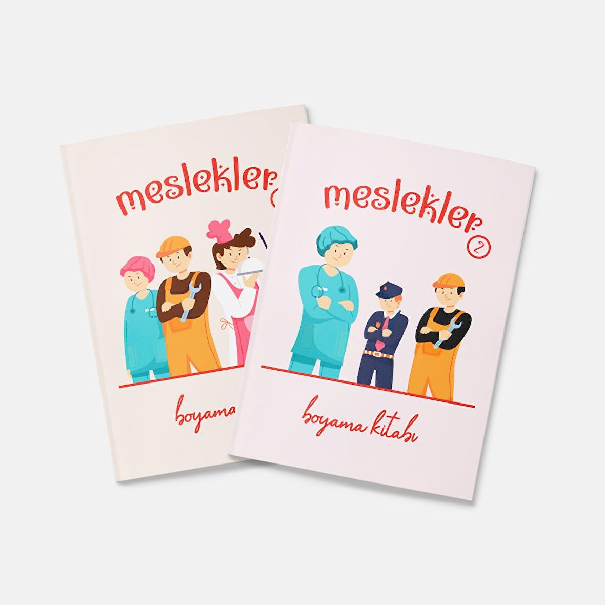 Meslekler Boyama Kitabı 2'li Set