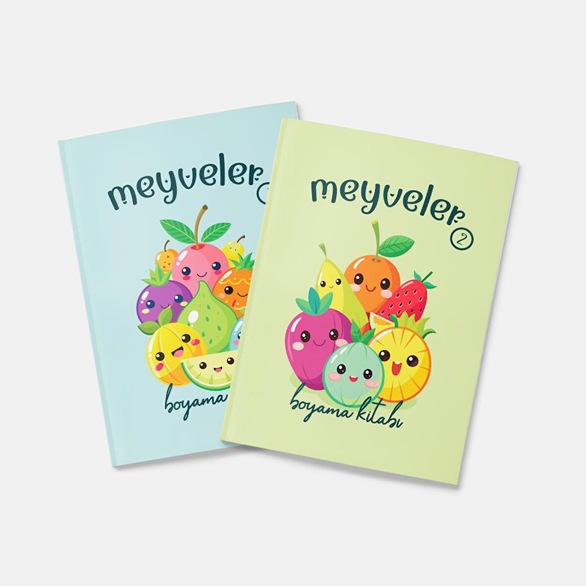 Meyveler Boyama Kitabı 2'li Set