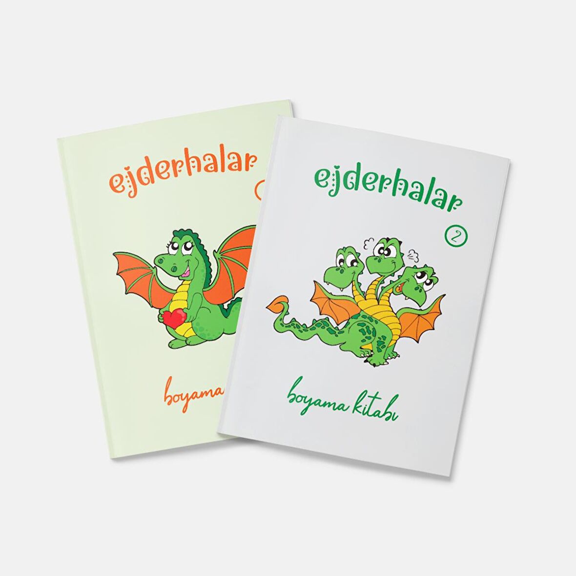 Ejderhalar Boyama Kitabı 2'li Set