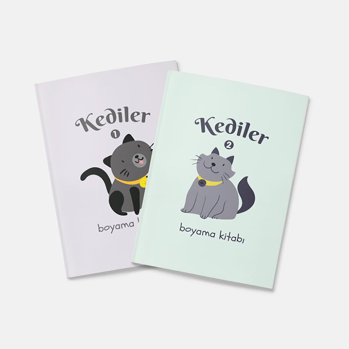 Kediler Boyama Kitabı 2'li Set