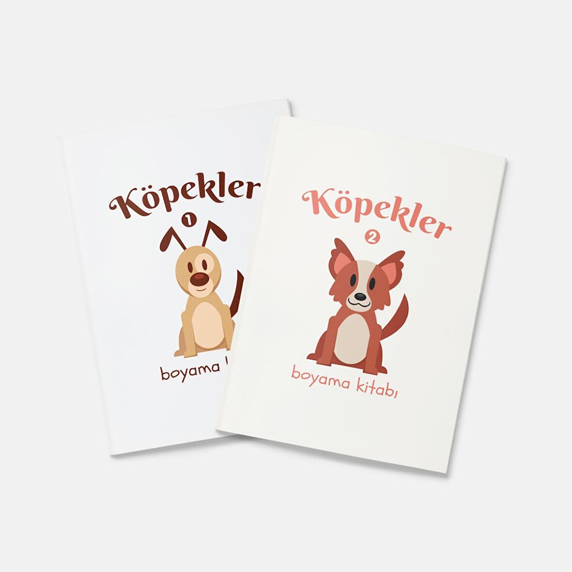 Köpekler Boyama Kitabı 2'li Set