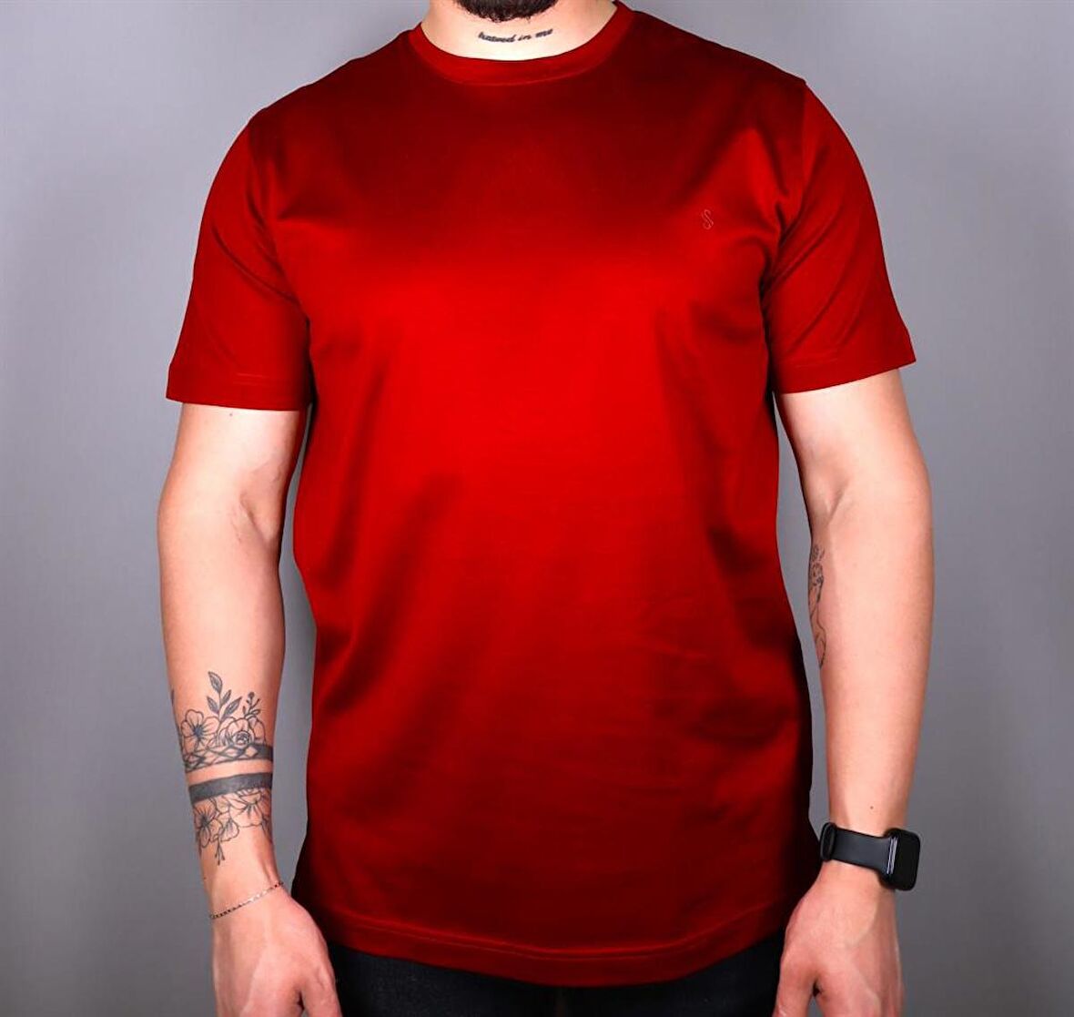 SM23SK23004 SABRİ ÖZEL MERSERİZE O Y.K TSHIRT BORDO