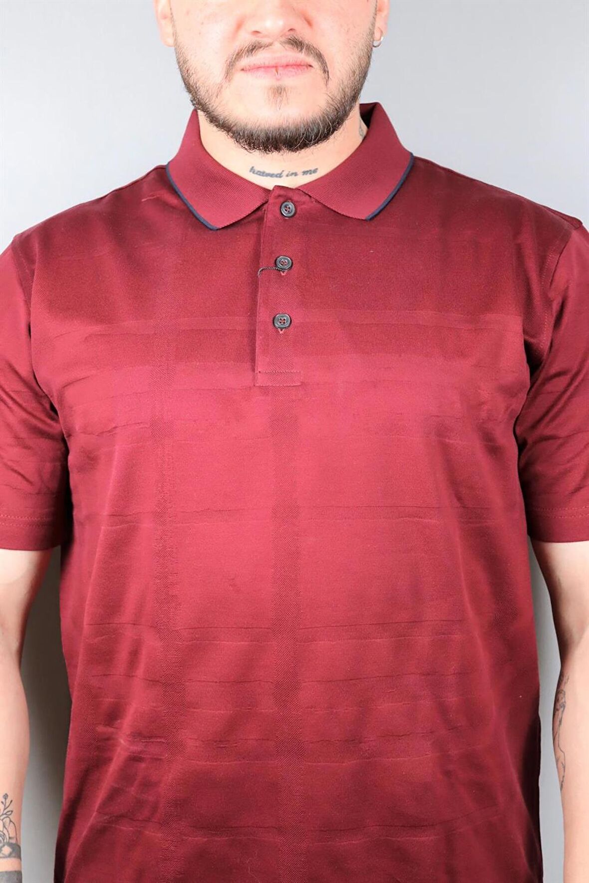 100106 NEHİR MERSERIZE TSHIRT BORDO