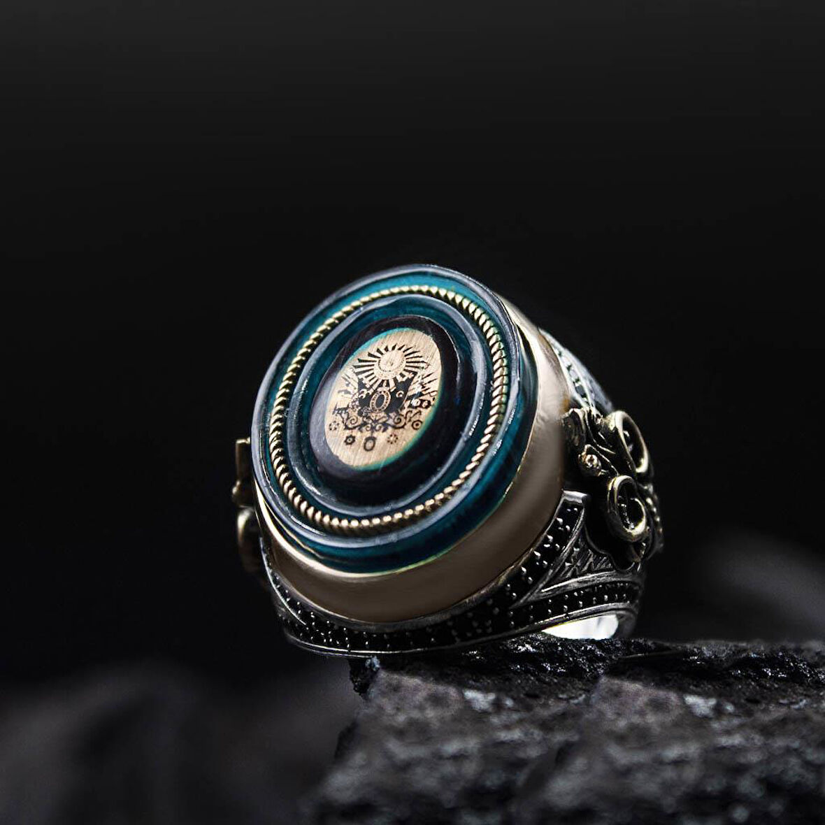 Tarihe Dokunuş Serisi – Sancaktar 925 Ayar Gümüş Yüzük