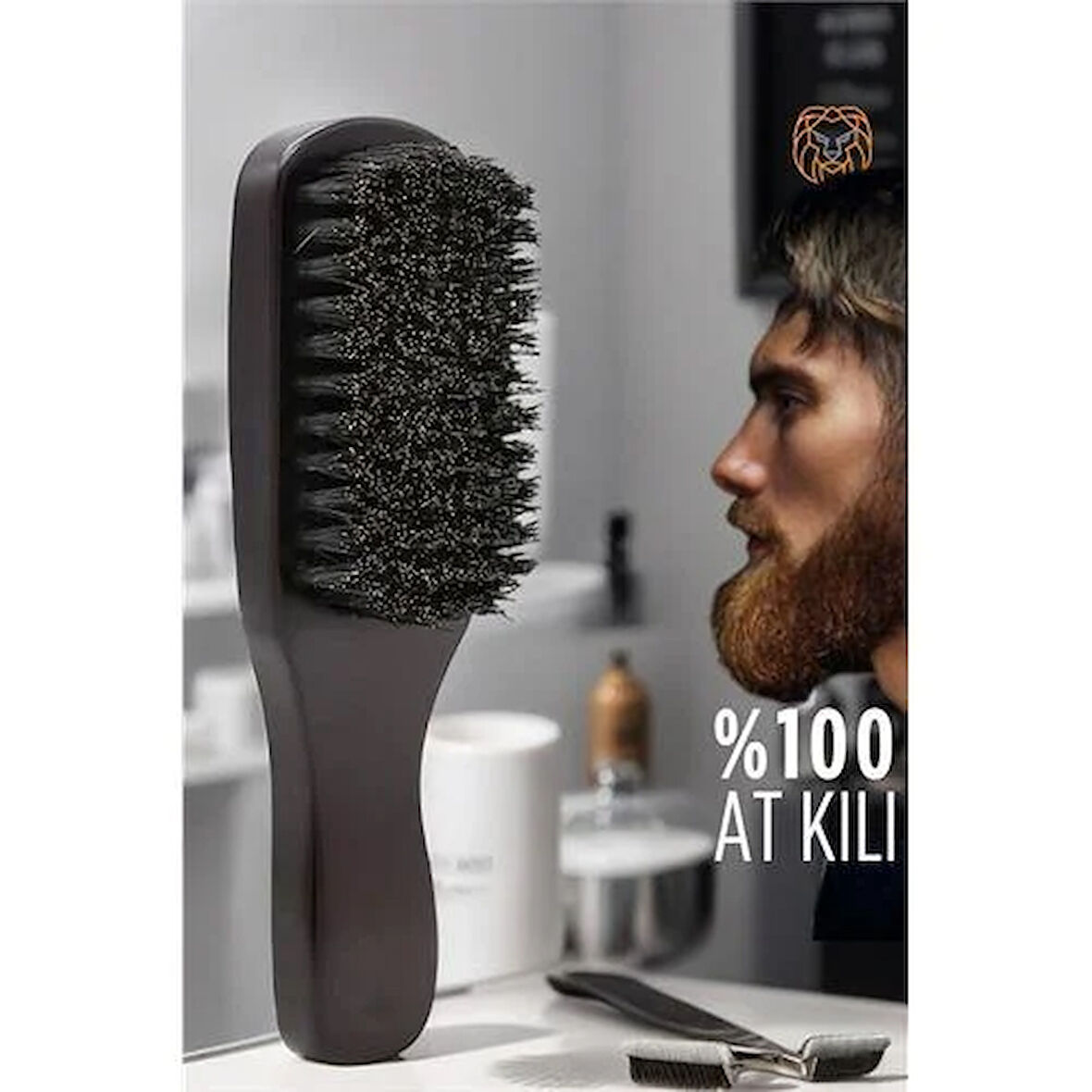 ModaCar Nano Sakal Tarama Fırçası At Kılı Absolute Professional