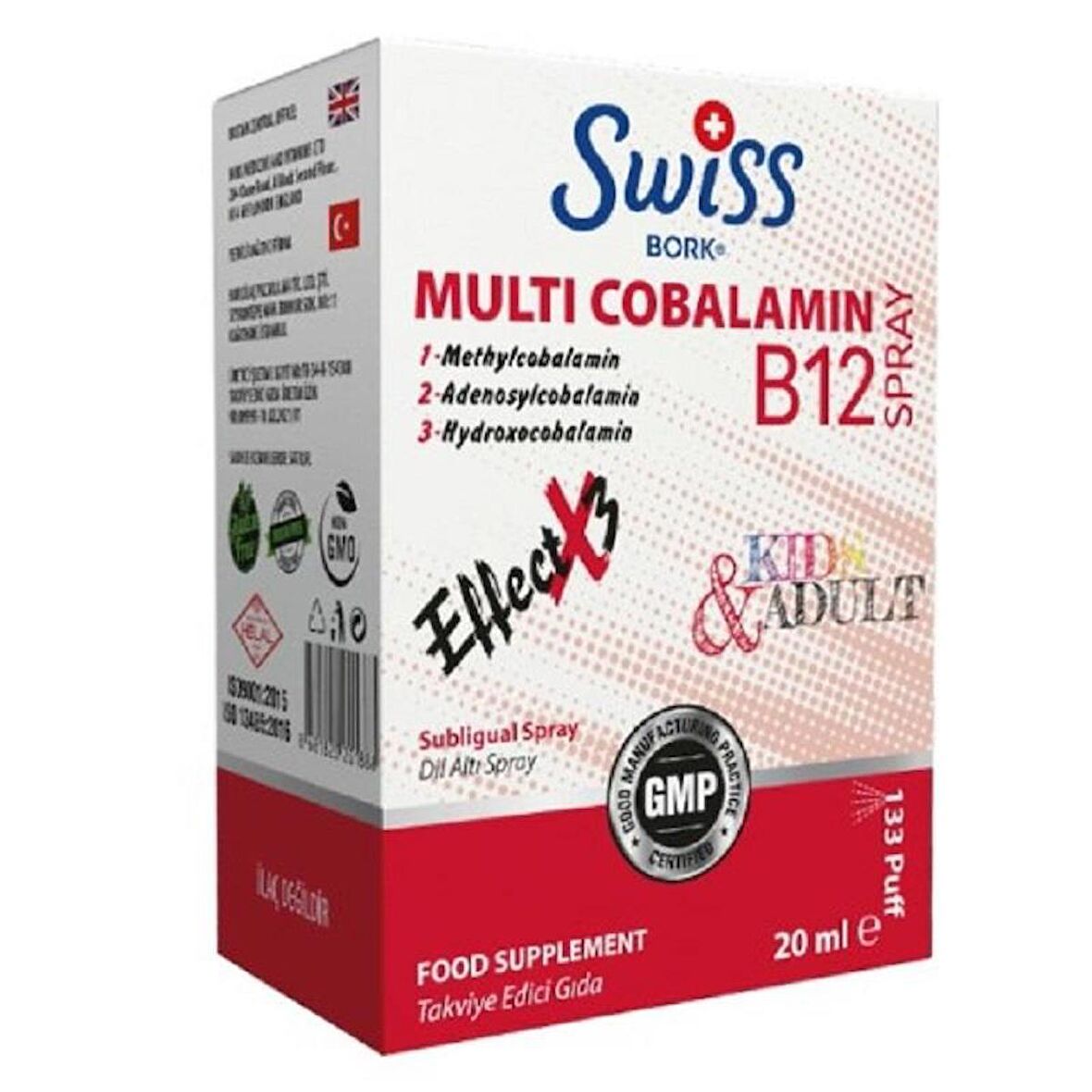 Swiss Bork Multi Cobalamin B12 Sprey 20 ml