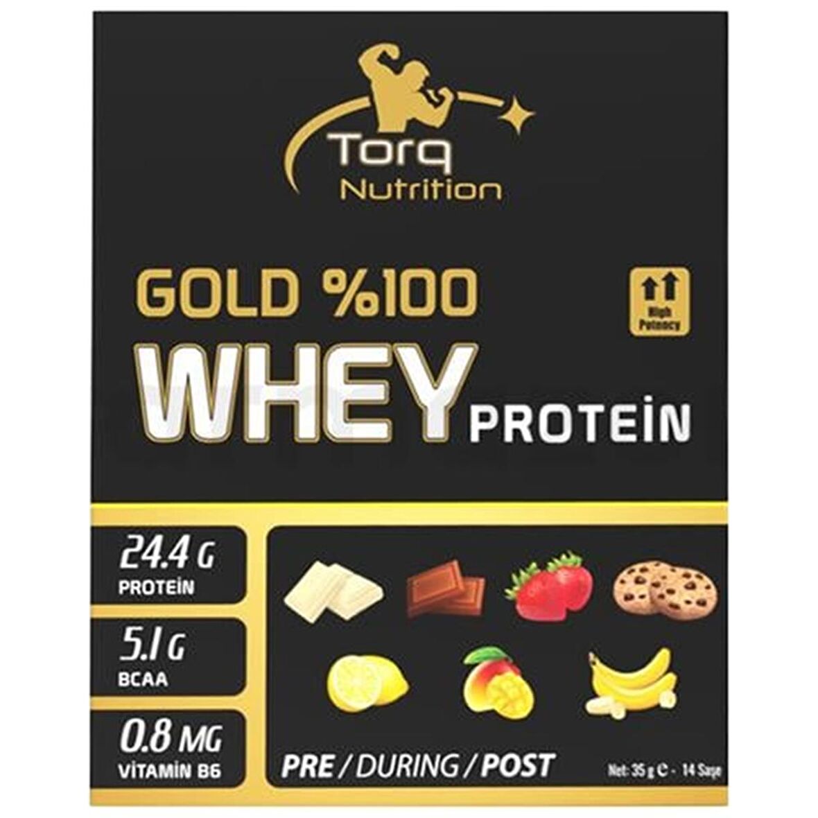 Torq Nutrition Gold Whey Protein 35 gr x 14 Saşe - Muz