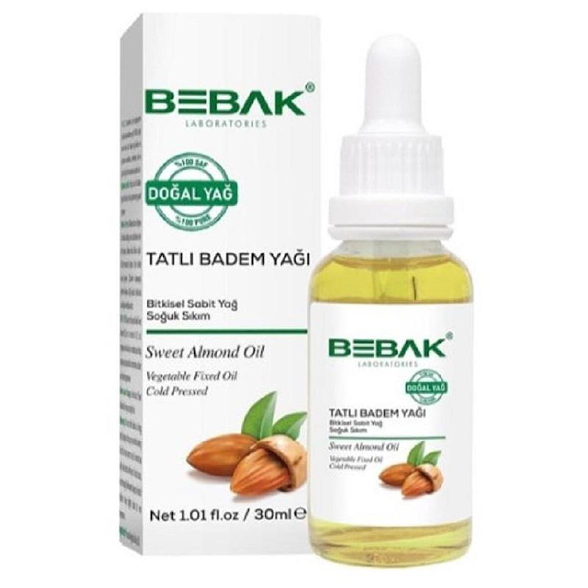 Bebak Tatlı Badem Yağı 30 ml