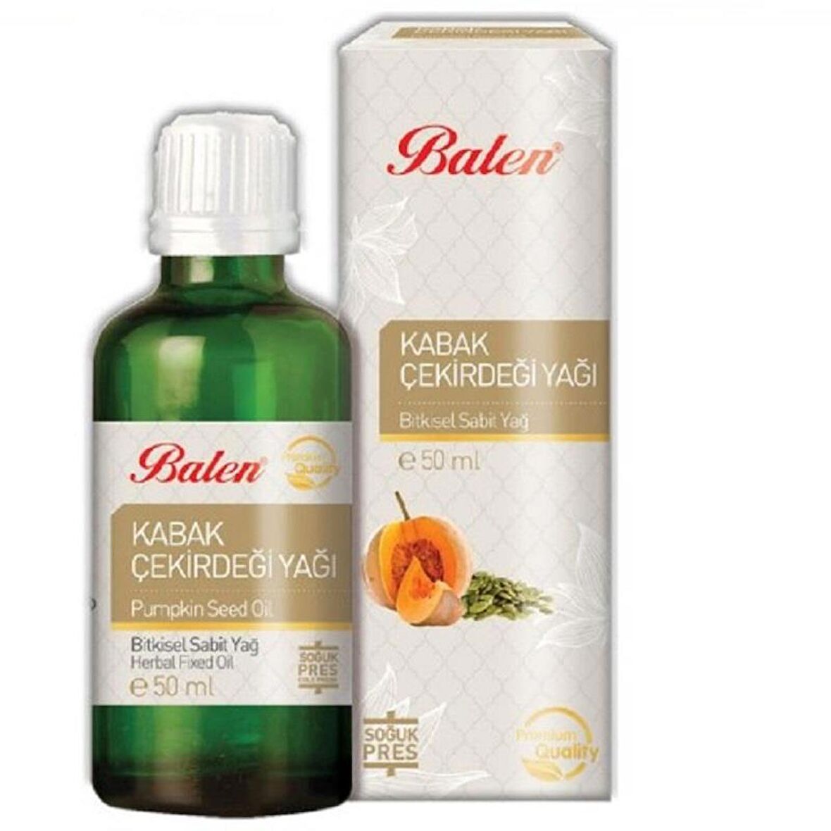 Balen Kabak Çekirdeği Yağı (Soğuk Pres) 50 ml