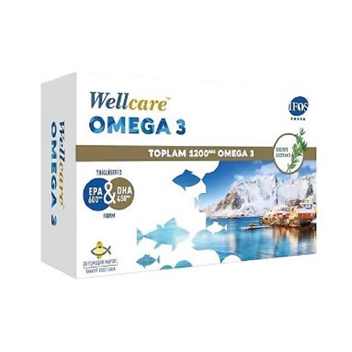 Wellcare Omega 3 Balık Yağı 1200 mg 30 Kapsül