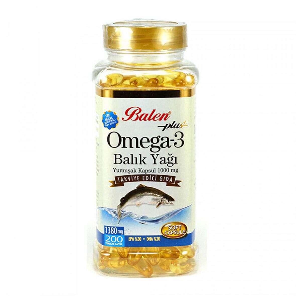 Balen Omega 3 Balık Yağı 1380 mg 200 Kapsül