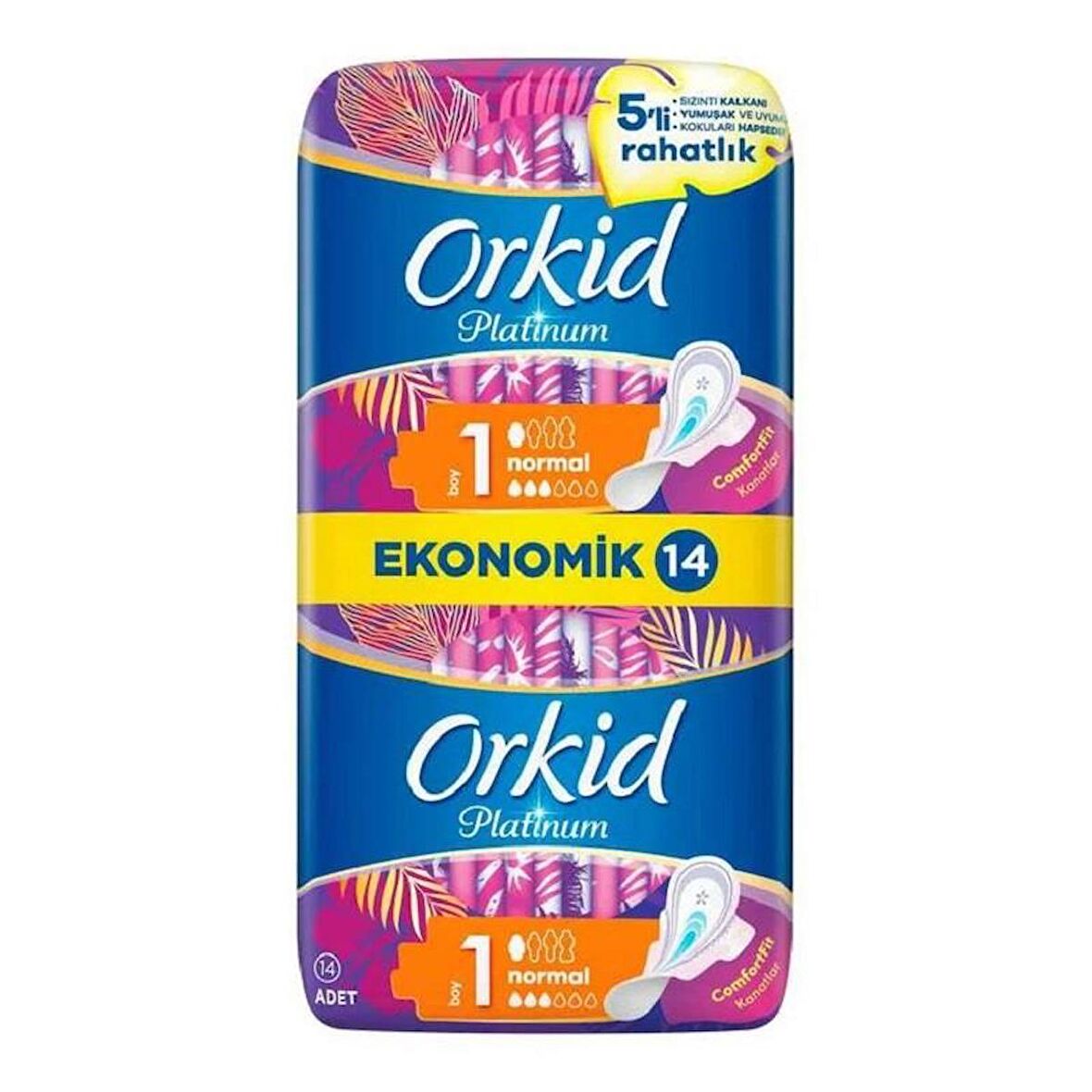 Orkid Platinum Normal Boy 1 Hijyenik Ped 14'lü