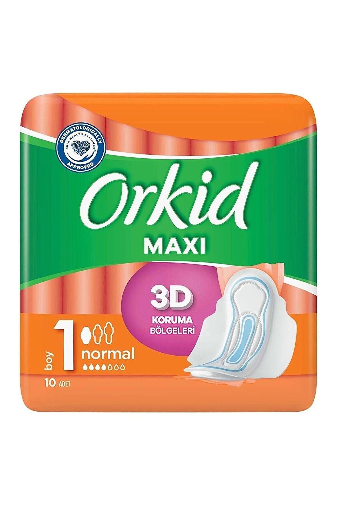 Orkid Maxi Hijyenik Ped Normal 10'lu