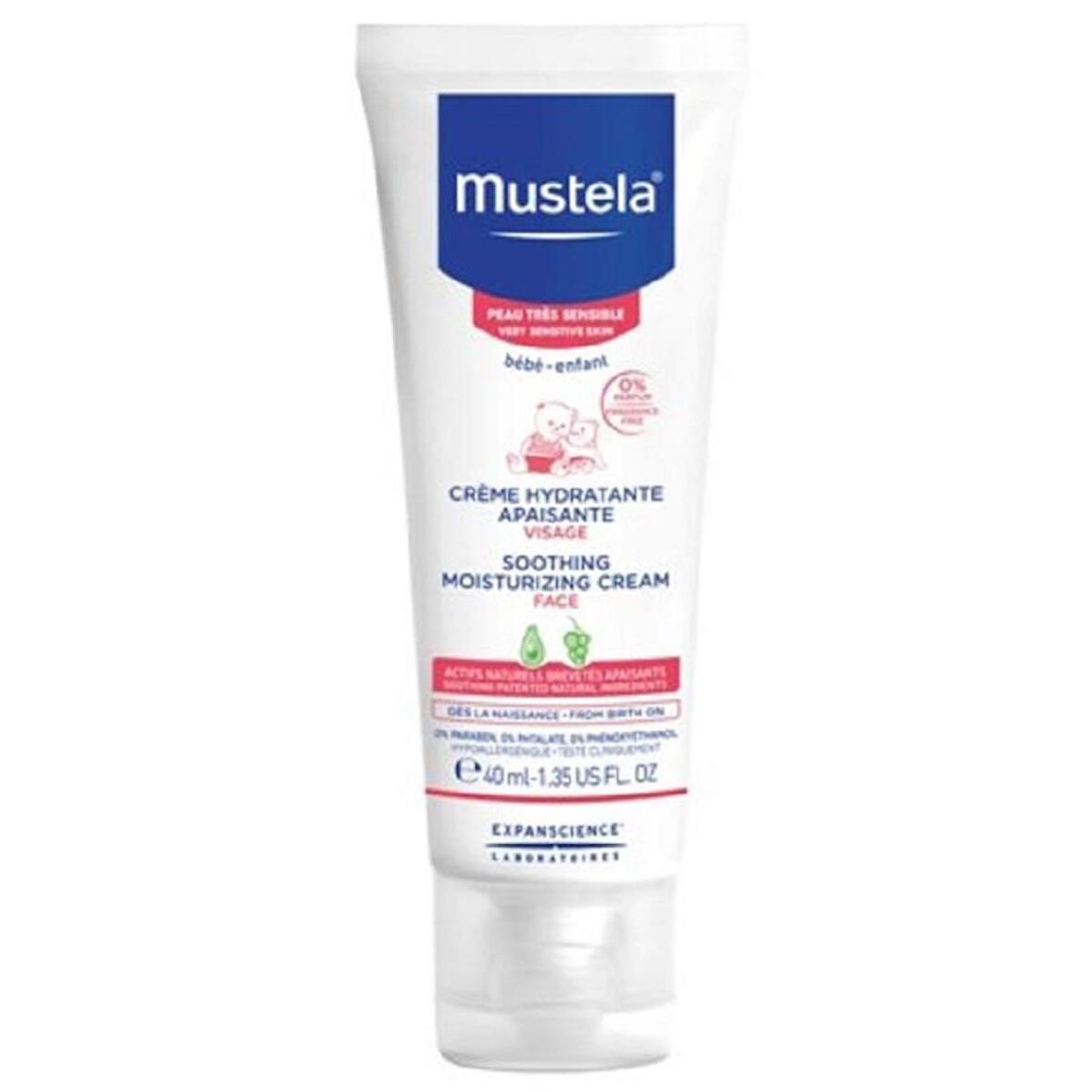 Mustela Soothing Mousturizing Cream Hassas Ciltler İçin Krem 40 ml