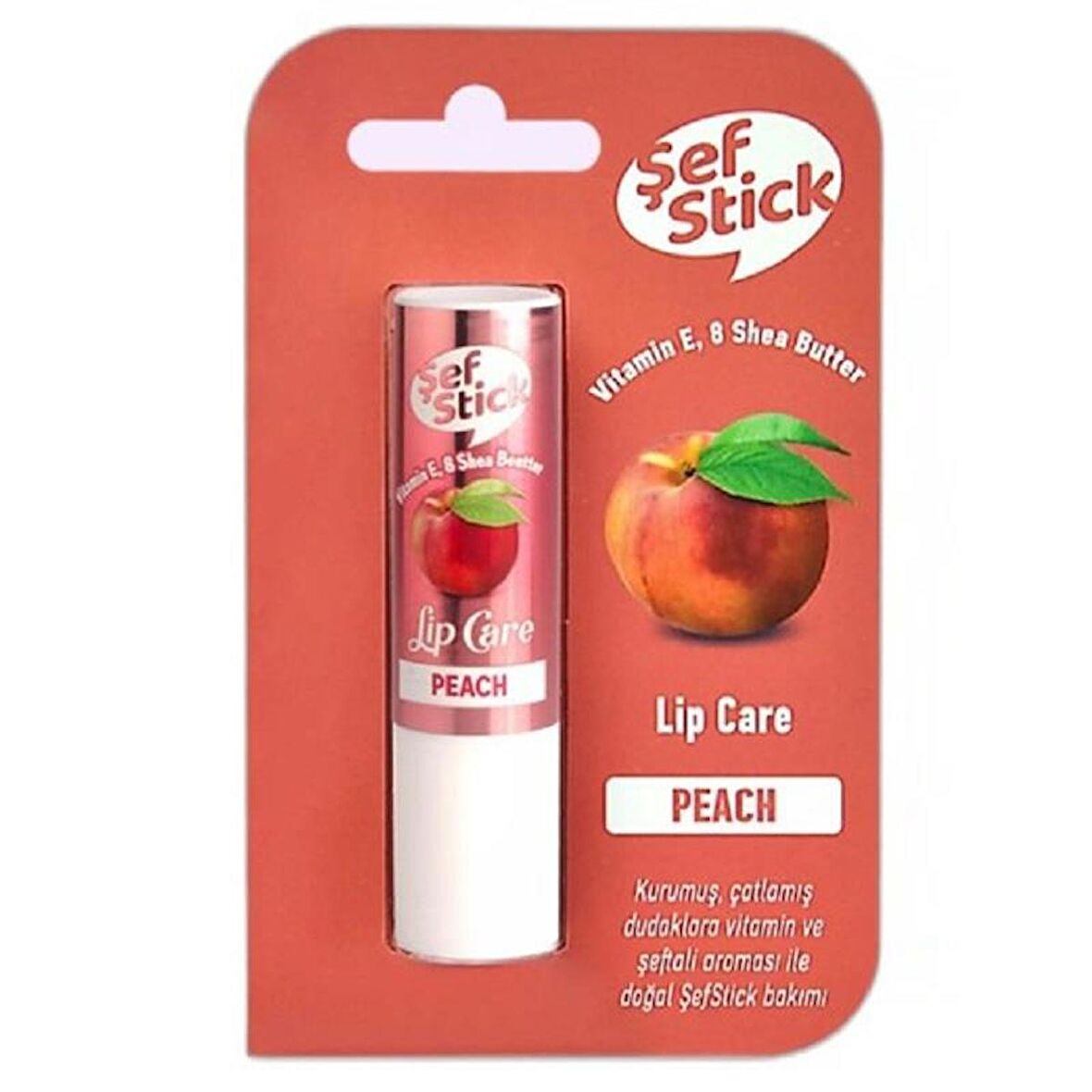 Şef Stick Lip Care Şeftali