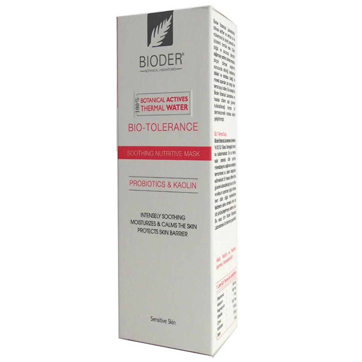 Bioder Bio Tolerance Hassasiyet Karşıtı Yatıştırıcı Maske 75 ml - Hassas Ciltler İçin