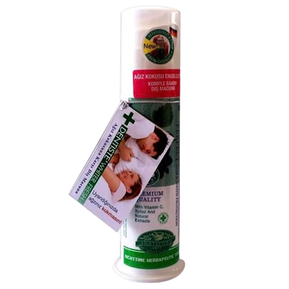 Dentiste Plus White Ağız Kokusu Karşıtı Pompalı Diş Macunu 120 ml