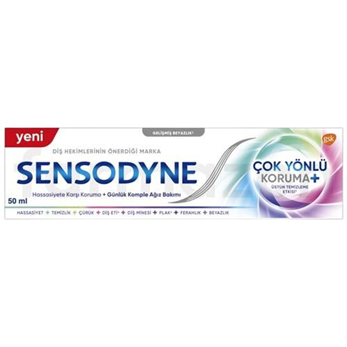 Sensodyne Çok Yönlü Koruma Gelişmiş Beyazlık Diş Macunu 50 ml