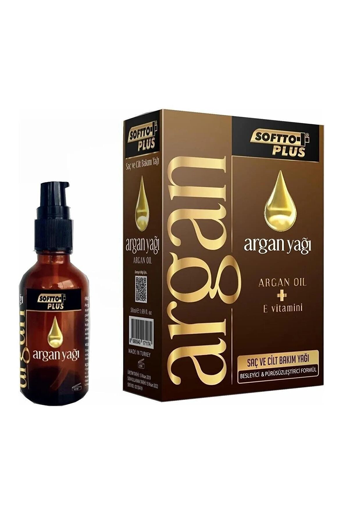 Softto Plus Argan Yağı 50 ml