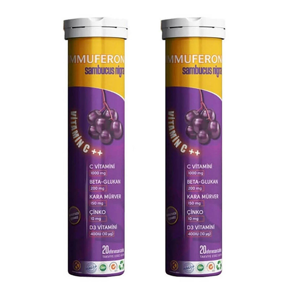 İmmuferon Sambucus Nigra 20 Efervesan Tablet - 2'li