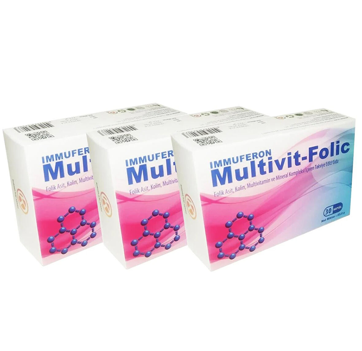 Multivit-Folic 30 Kapsül - 3'lü