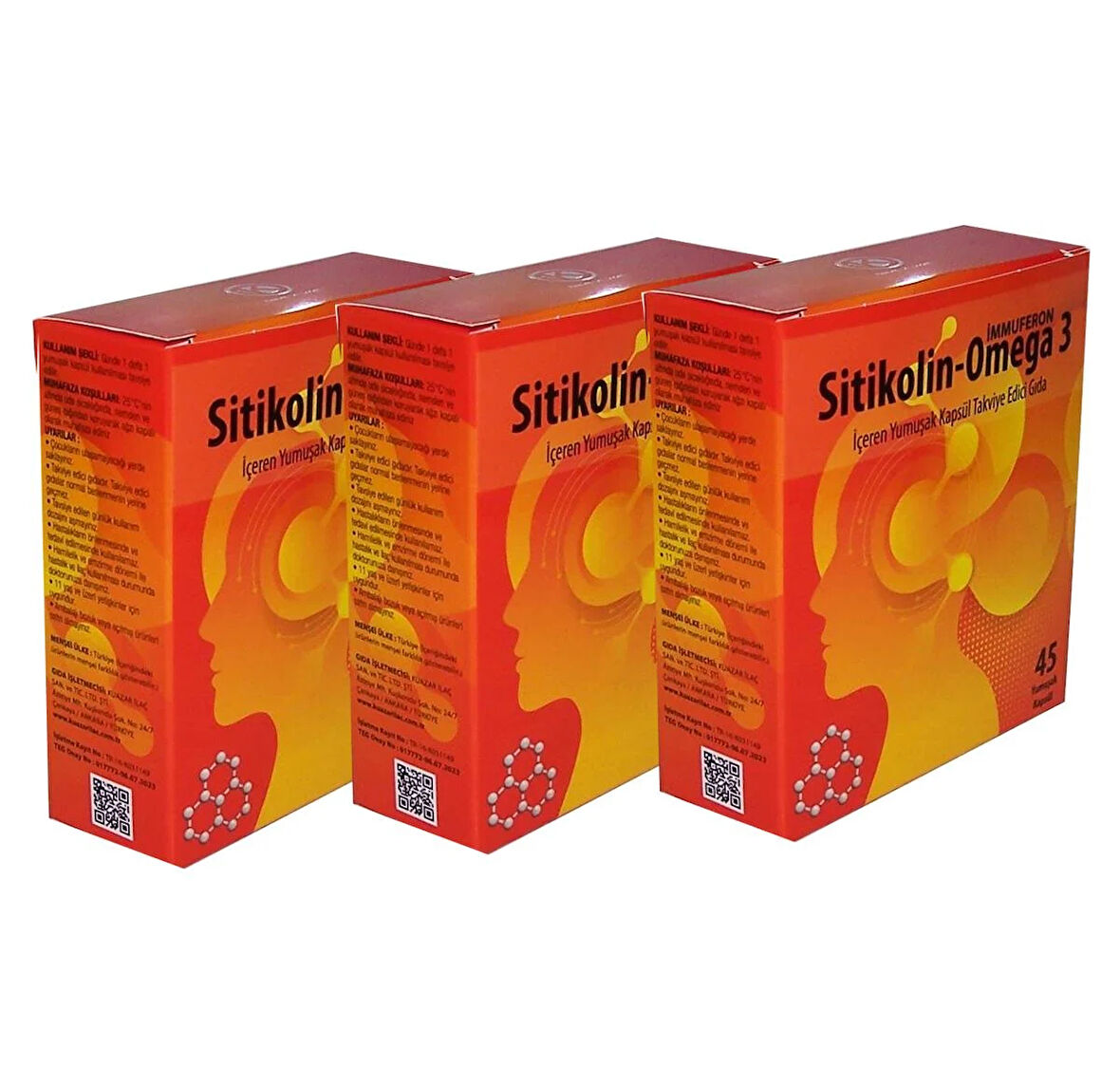 Sitikolin-Omega 3 45 Softjel - 3'lü