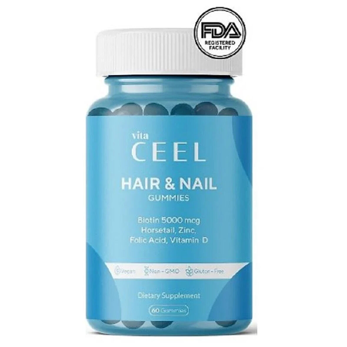 Vita Ceel Hair and Nail Gummies 60 Gummies