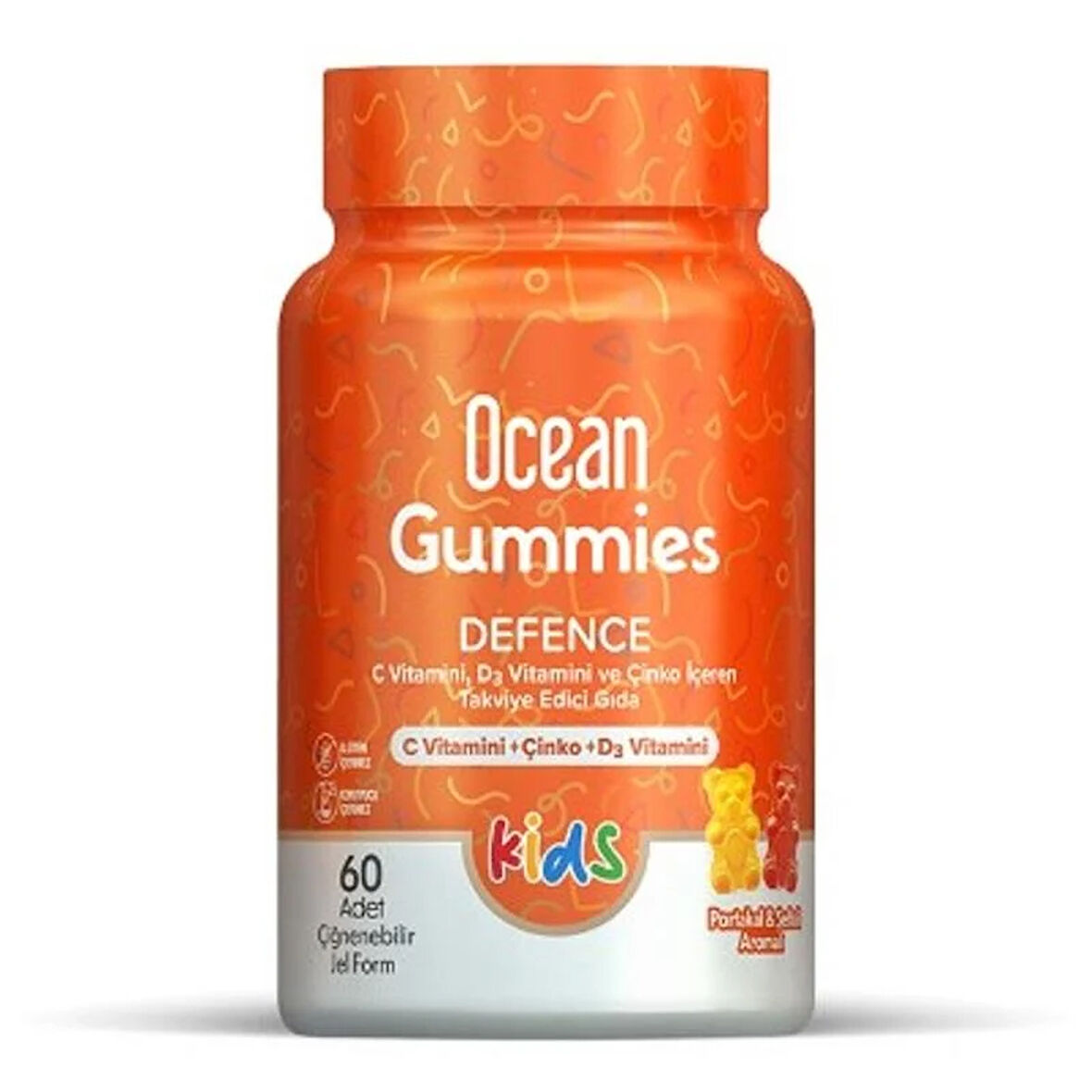 Ocean Gummies Defence 60 Adet Çiğnenebilir Form