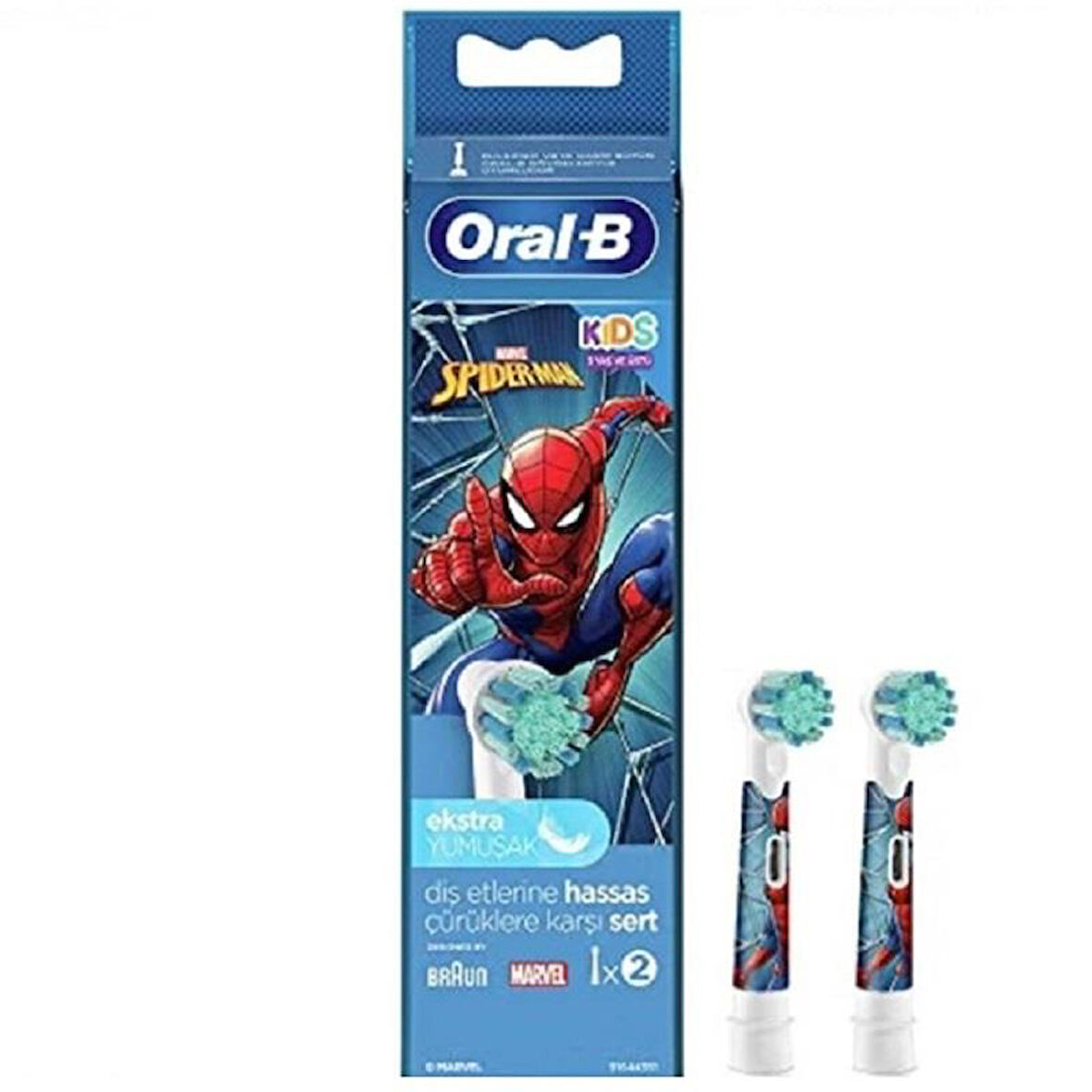 Oral-B Yedek Başlık Ekstra Yumuşak Spiderman 2'li
