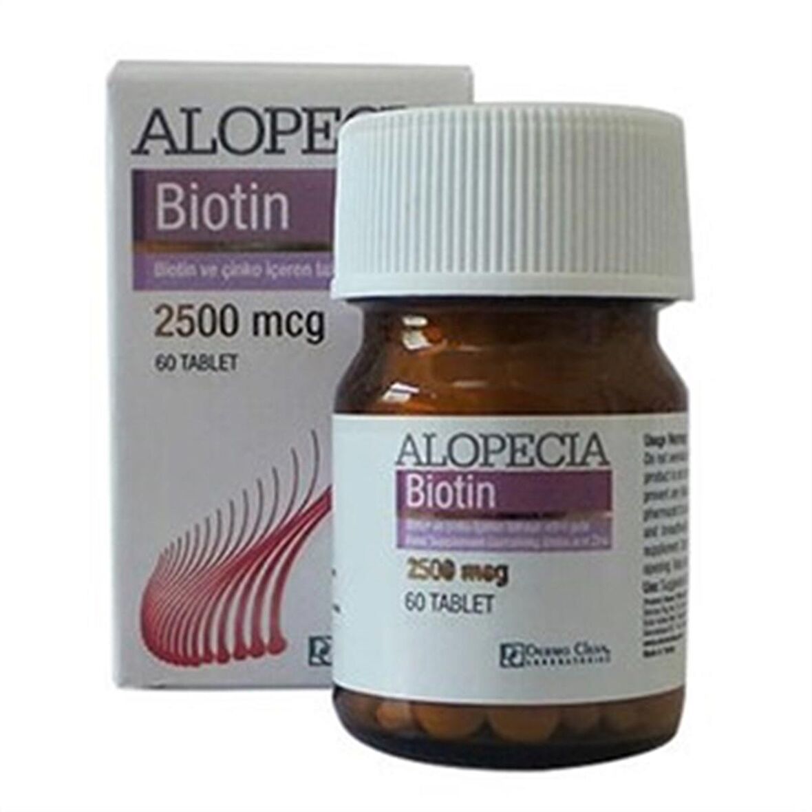 Alopecia Biotin 2500 mcg 60 Tablet