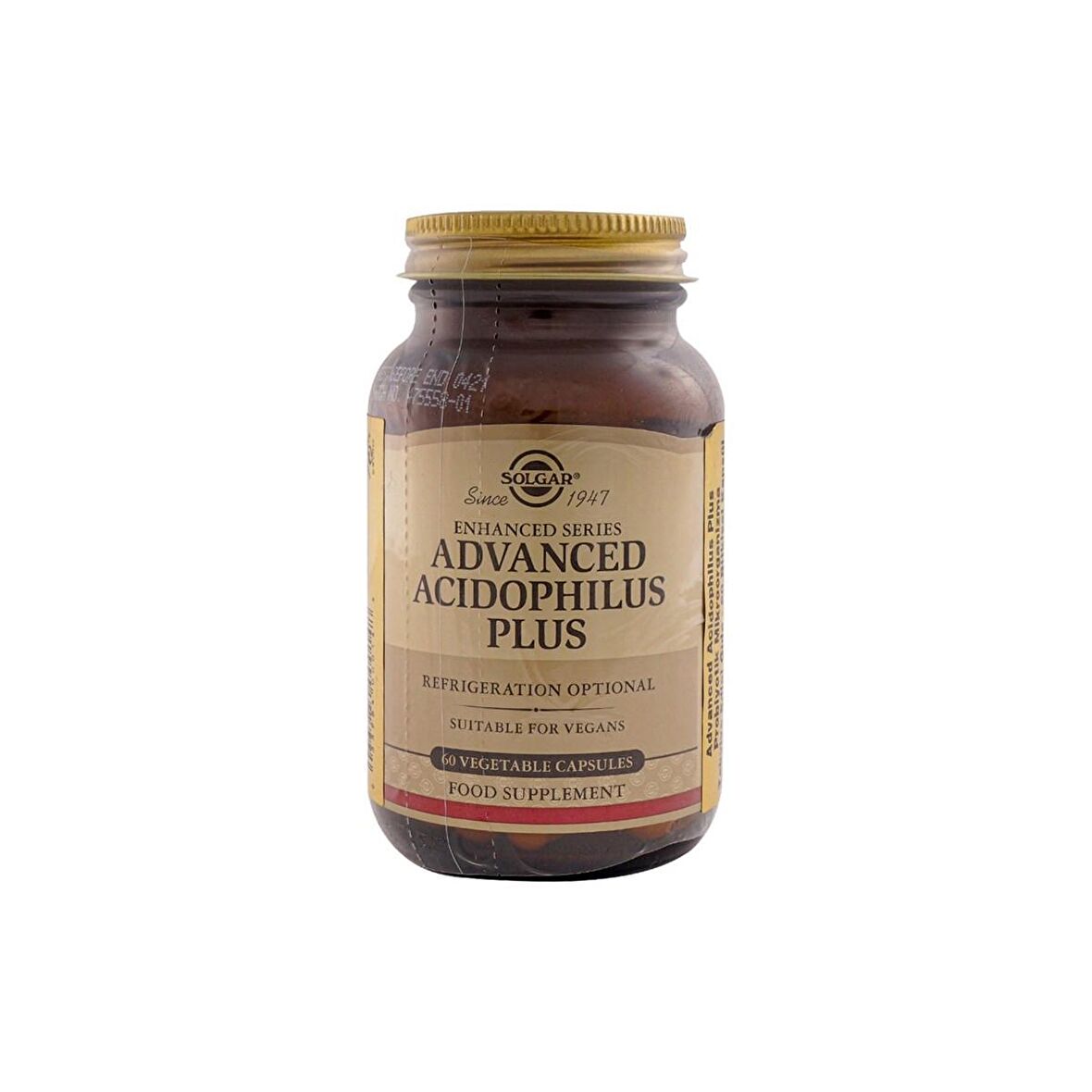 Solgar Advanced Acidophilus Plus 60 Kapsül