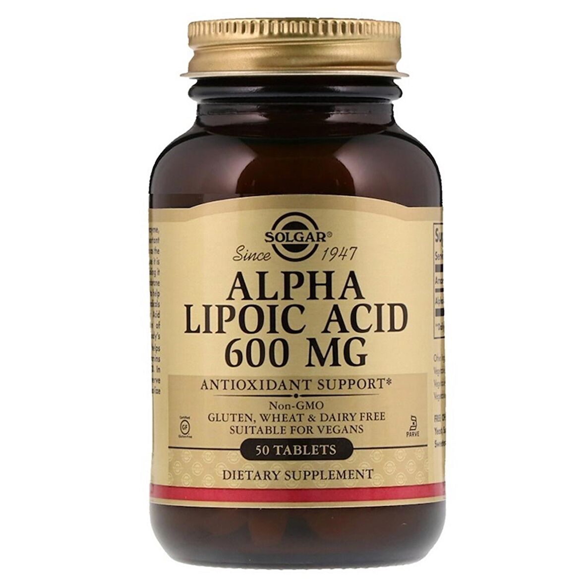 Solgar Alpha Lipoic Acid 600 Mg 50 Tb.