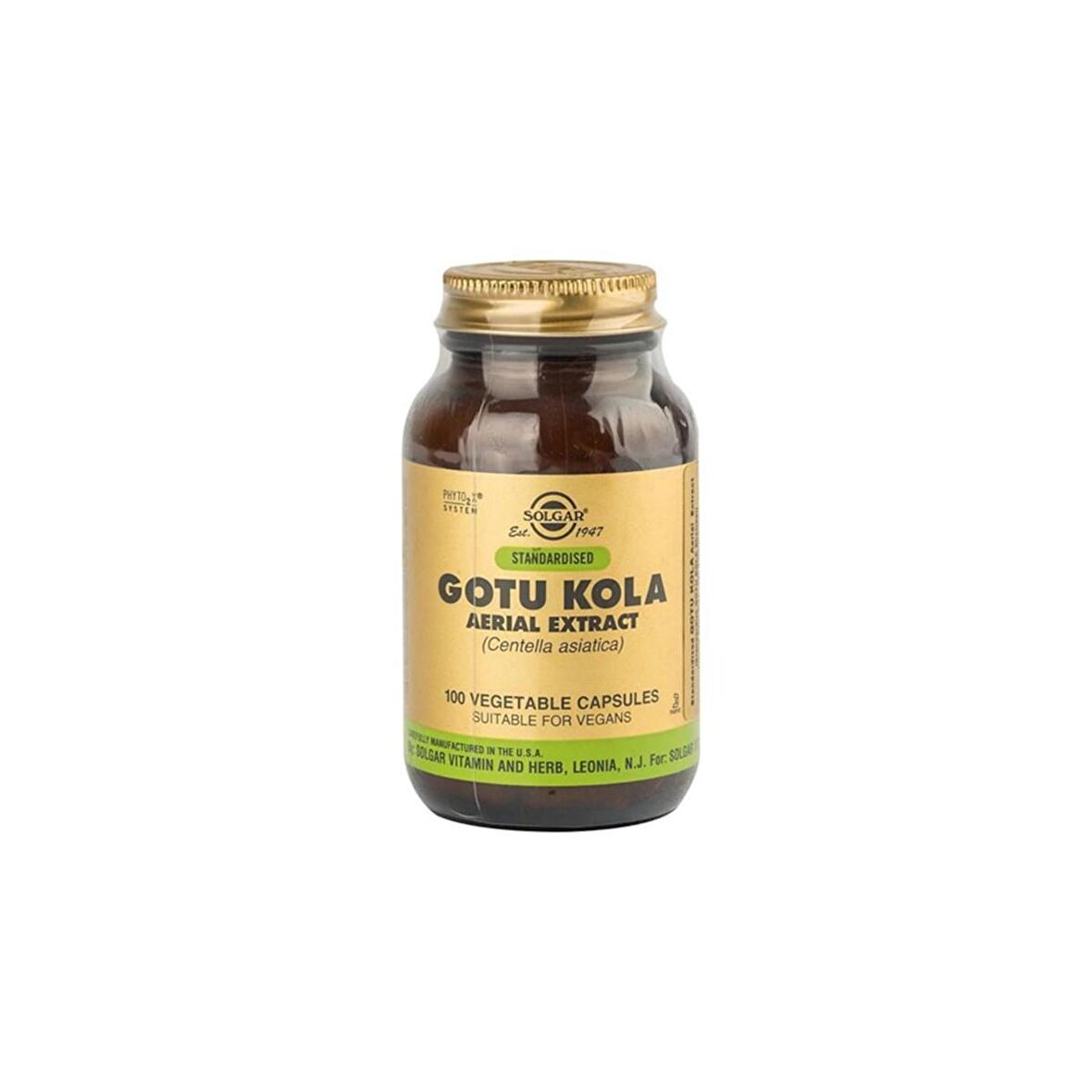 Solgar Gotu Kola Aerial Extract 10 Mg 100 Kapsül