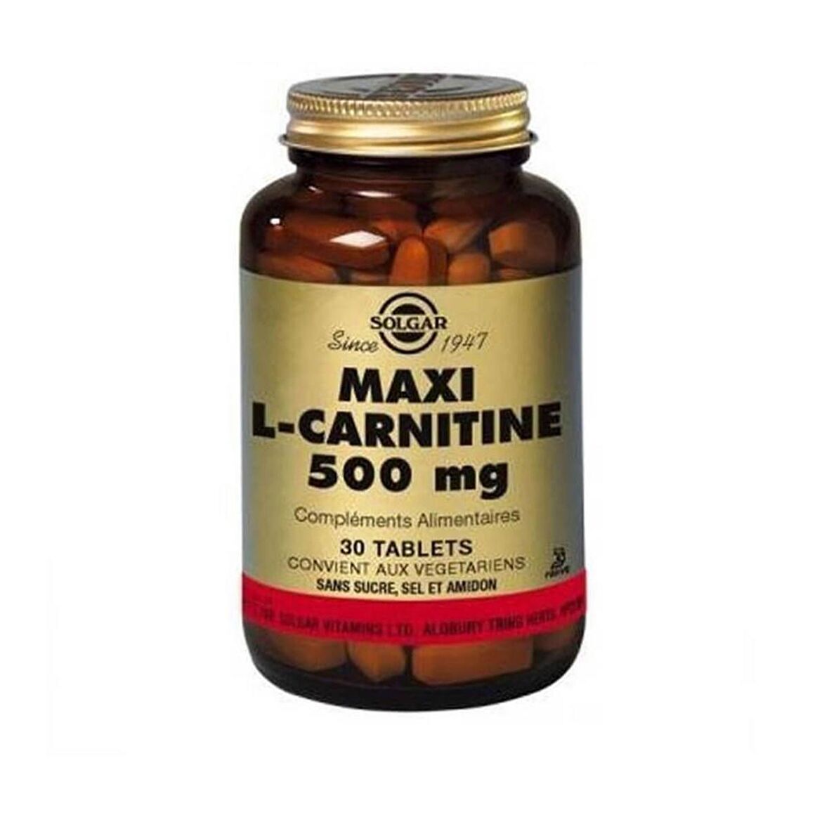 Solgar Maxi L-Carnitine 500 mg 30 Tablet