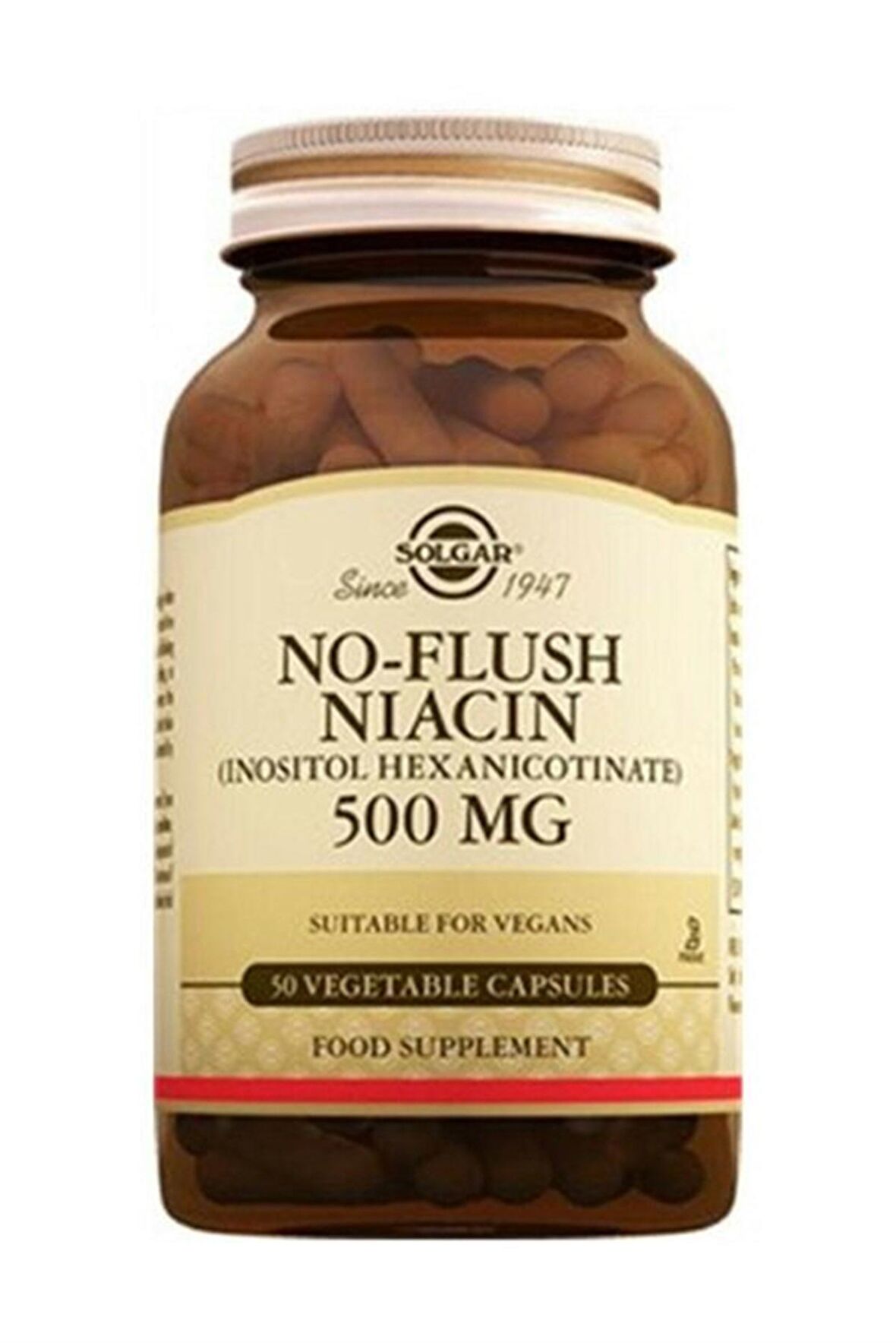 Solgar No Flush Niacin 500 mg 50 Kapsül