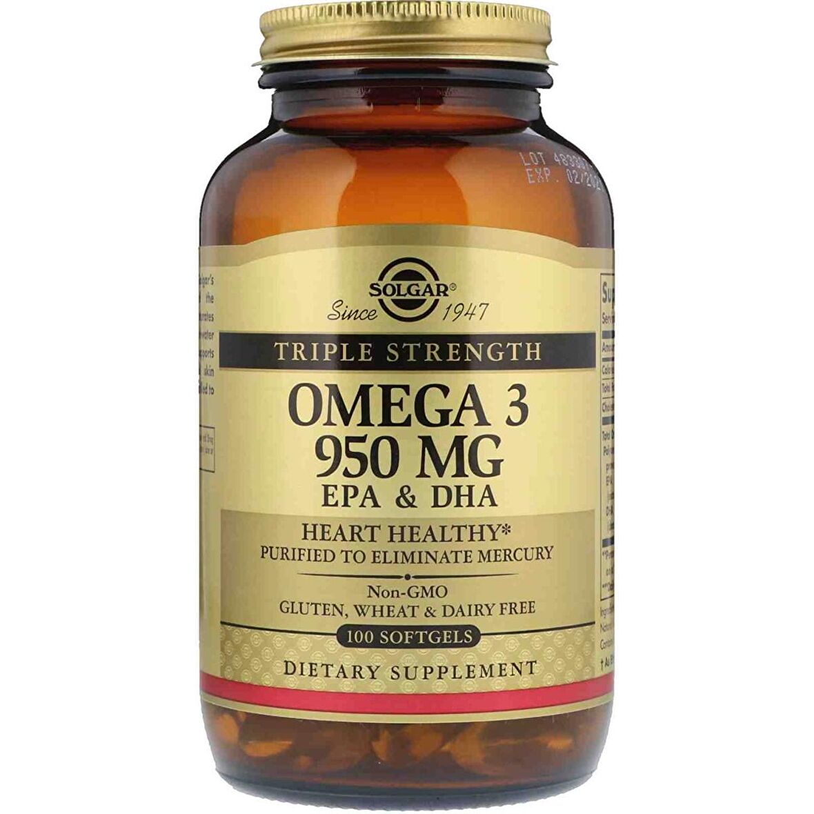 Solgar Omega-3 950 mg 100 Kapsül