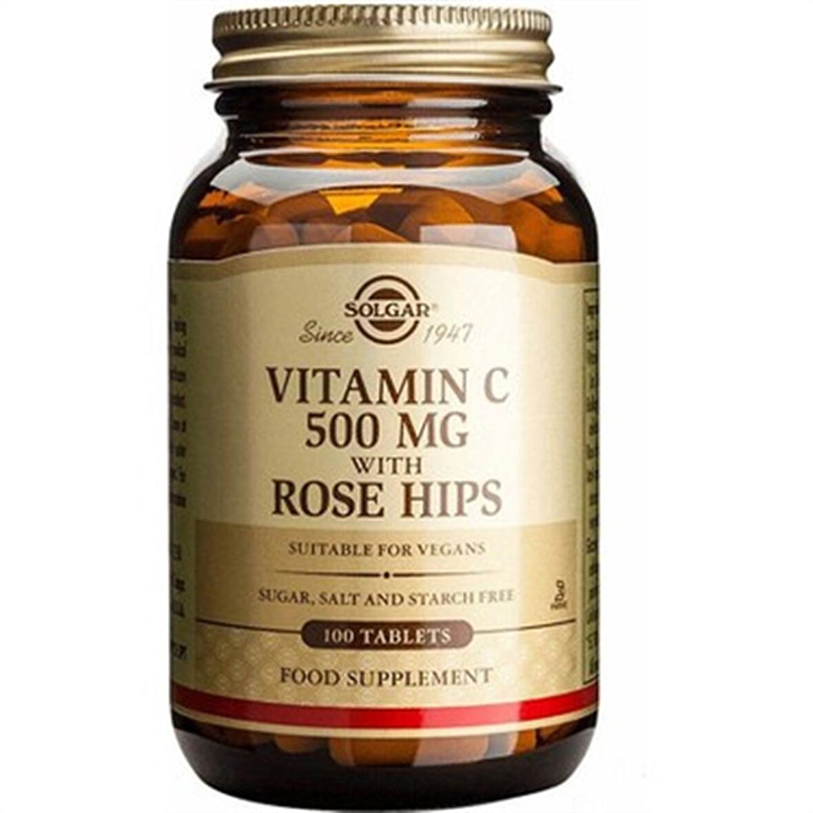 Solgar Vitamin C with Rose Hips 500 mg 100 Tablet