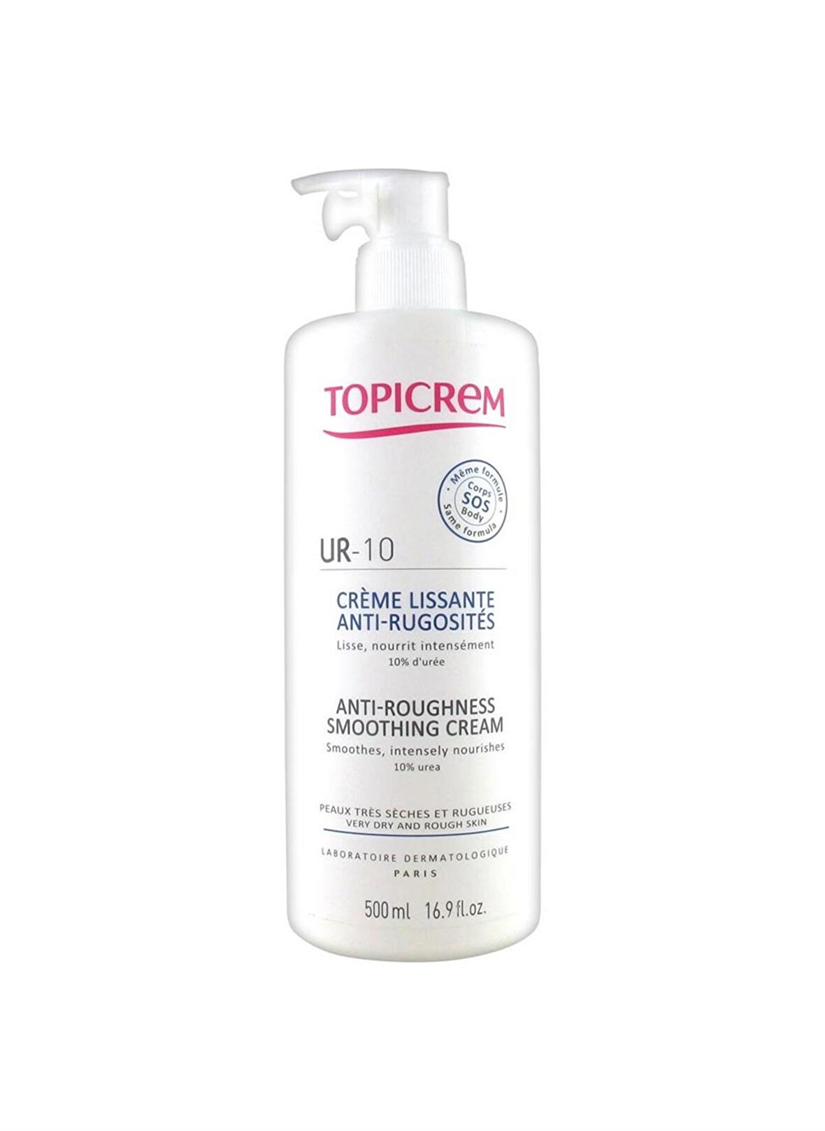 Topicrem UR-10 Anti-Roughness Smoothing Cream 500 ml