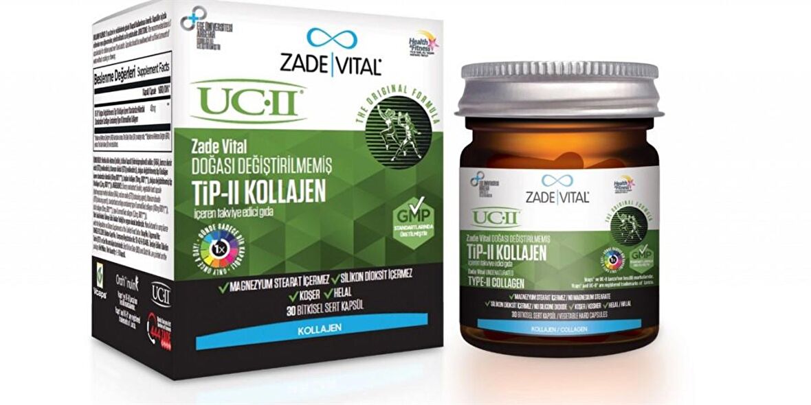 Zade Vital UC-II Tip-II Kolajen 30 Kapsül