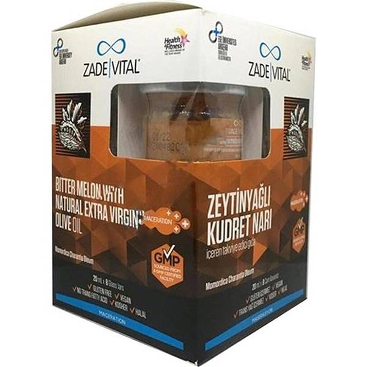 Zade Vital Zeytinyağlı Kudret Narı 20 ml x 8 Cam Kavanoz