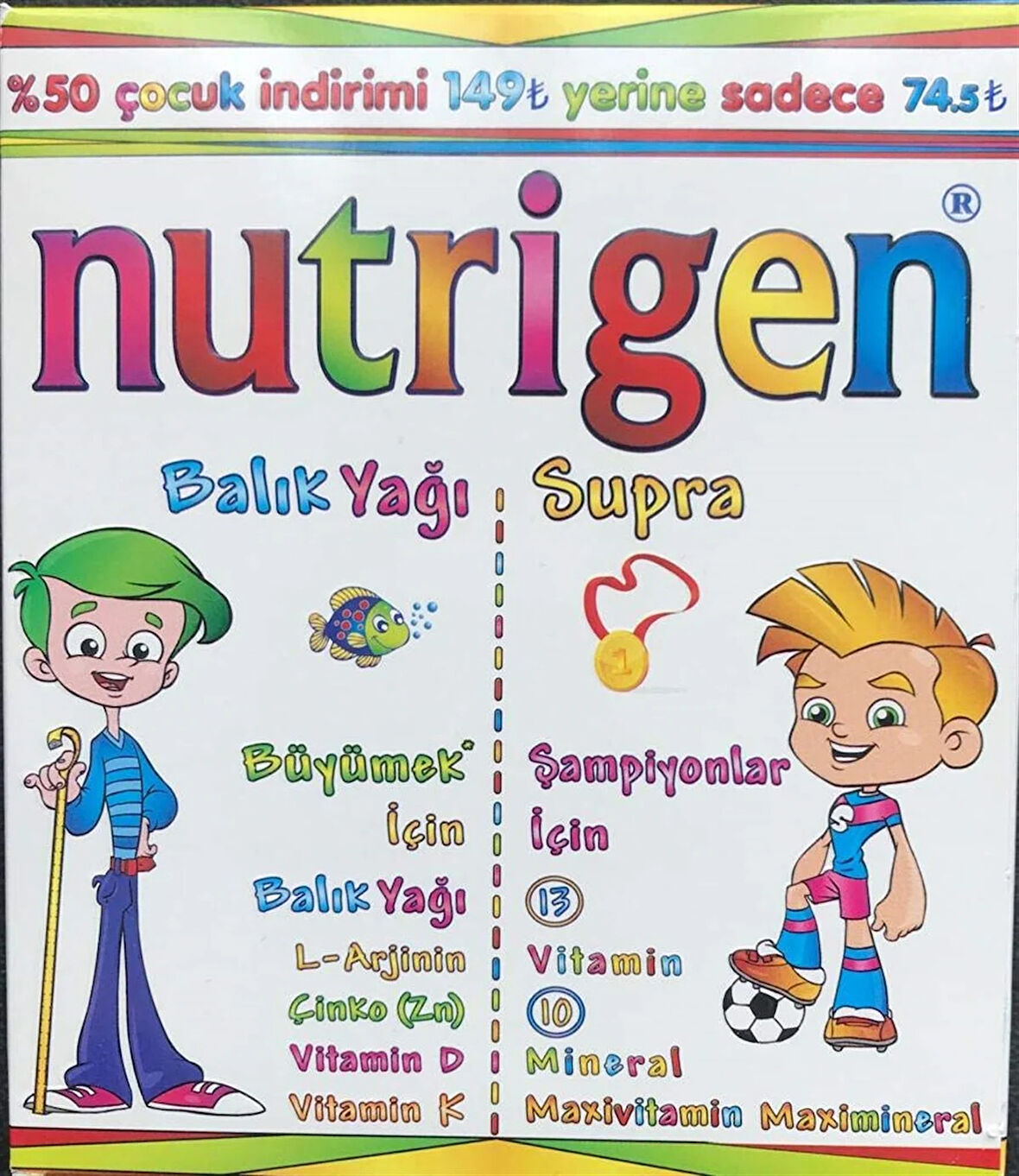 Nutrigen Balık Yağı 200 ml + Supra Şurup 200 ml - Kofre