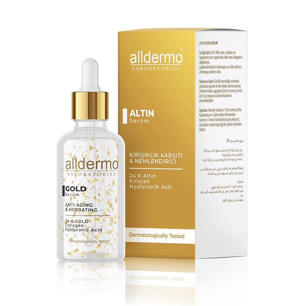 Alldermo Gold Kırışıklık Karşıtı ve Nemlendirici Serum 30 ml