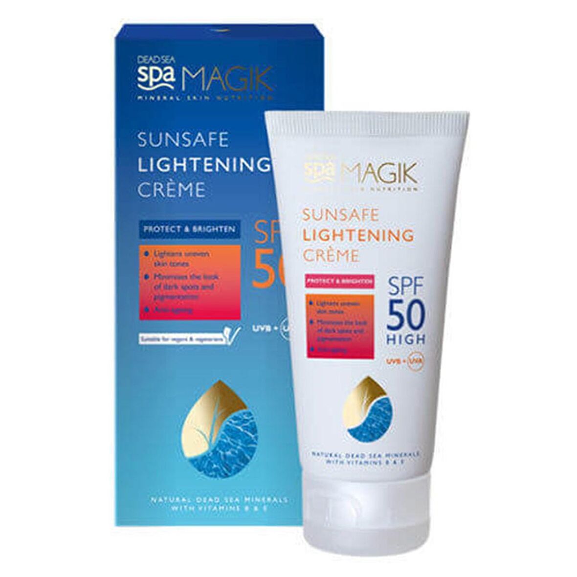 Dead Sea Spa Magik Sunsafe Lightening Creme SPF50 50 ml