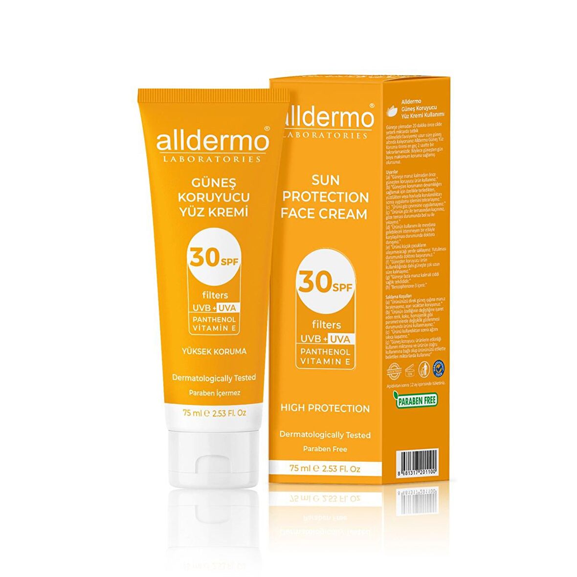 Alldermo SPF30 Yüz Kremi 75 ml